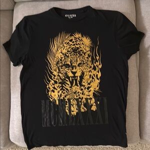 Guess Black and Gold Short Sleeve Tee